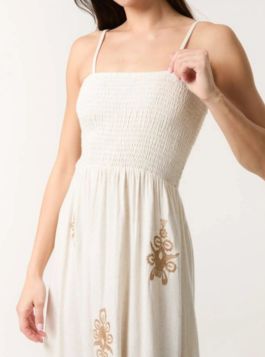 Bodice Damask Embroidered Dress
