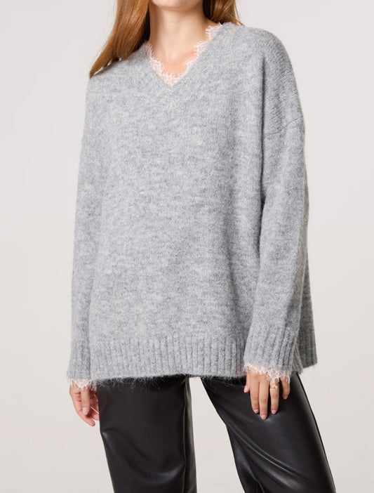Lace Trim Jumper
