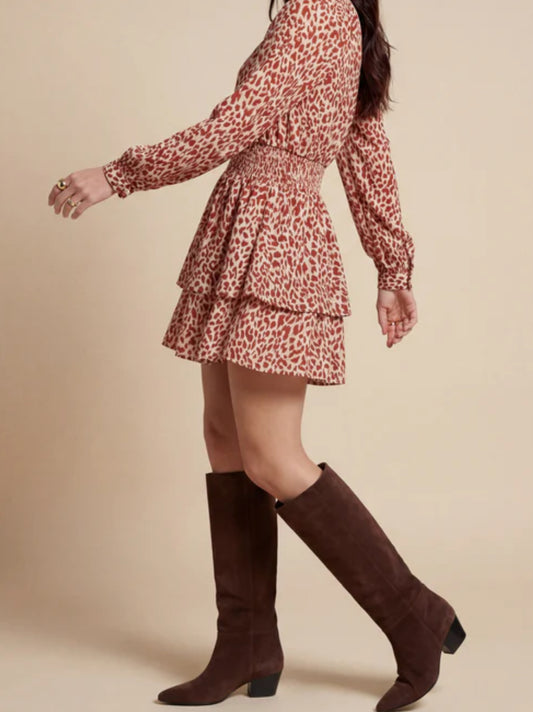 Rusty Leopard Dress