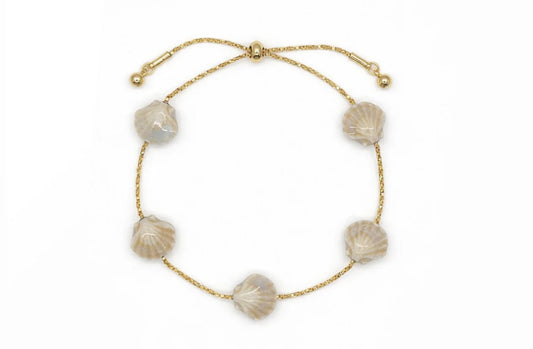 Porcelain Seashell Slider Bracelet