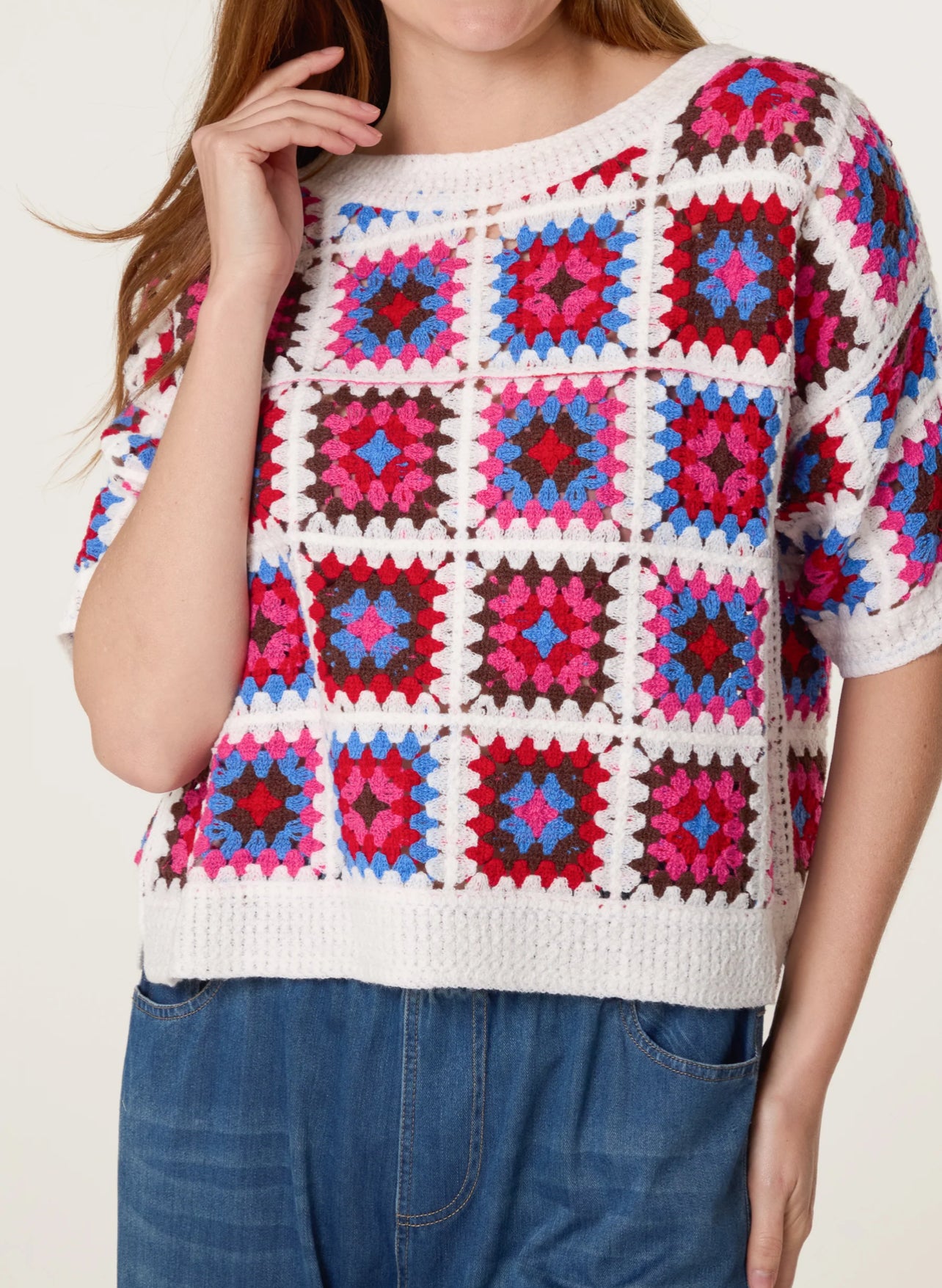 Patchwork Crochet Top