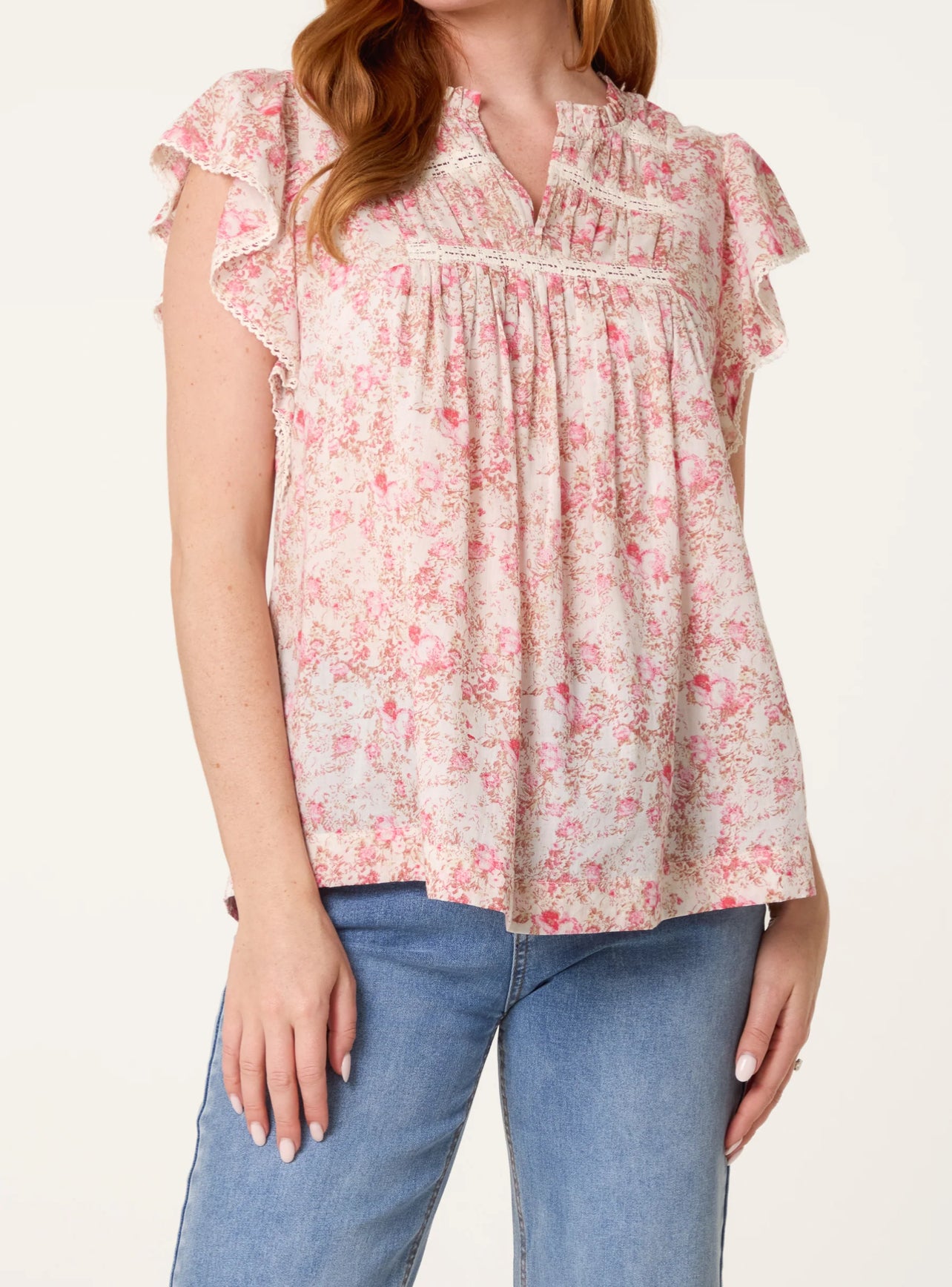 Boho Ruffle Blouse