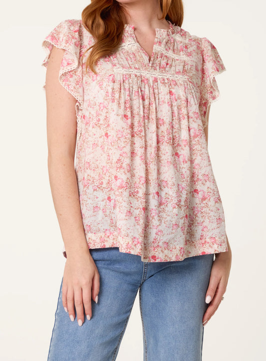 Boho Ruffle Blouse