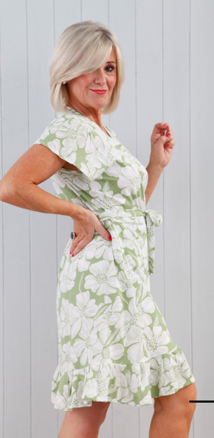 Floral Wrap Dress
