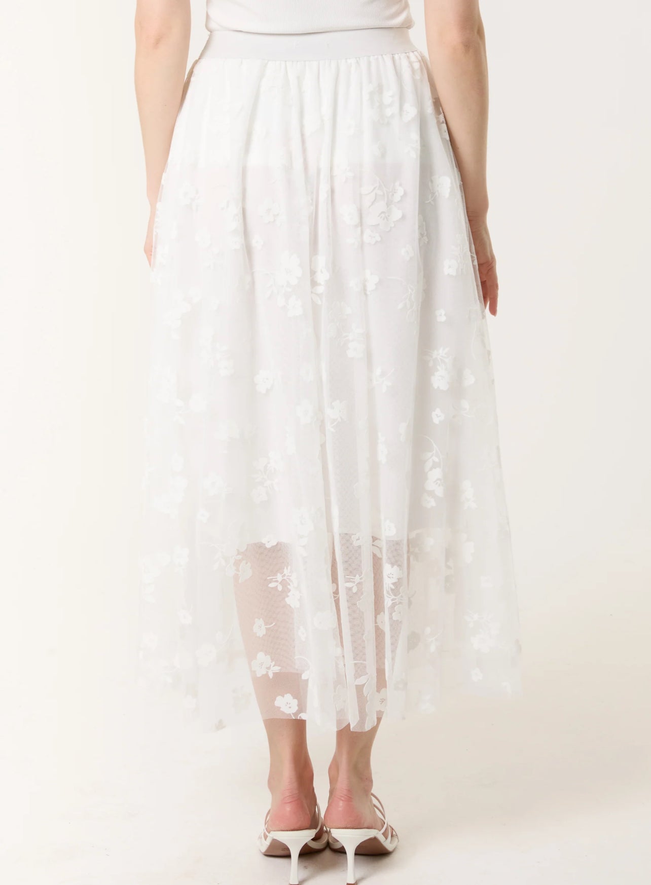 Mesh Flower Skirt