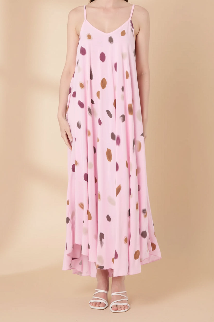 Blurred Polka Dot Dress