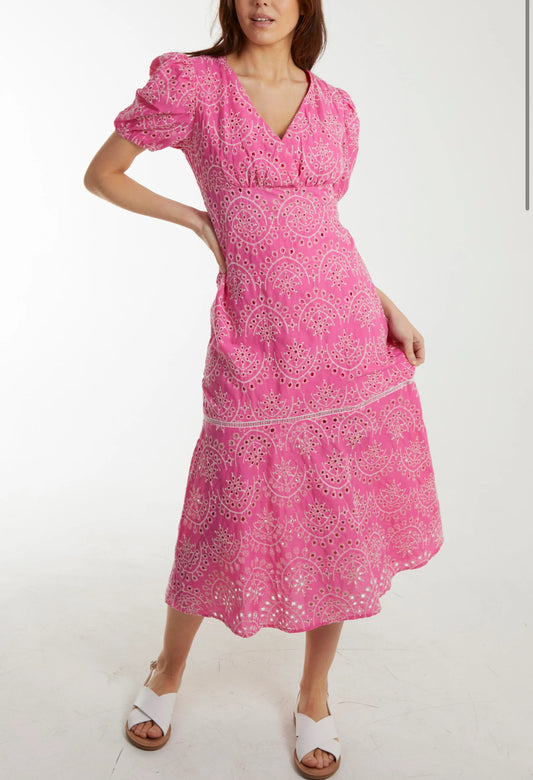 Broderie Anglaise Maxi Dress