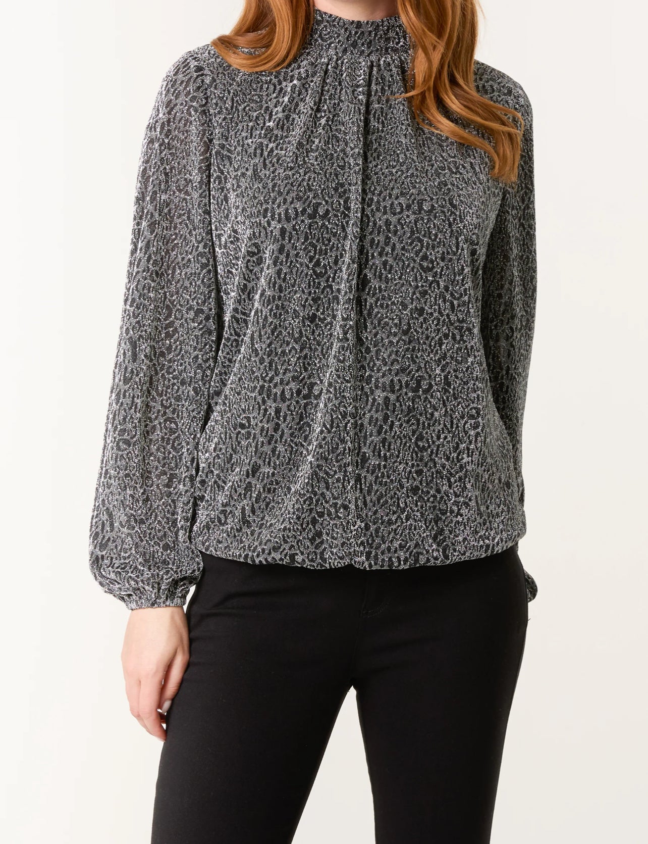Metallic Animal Blouse