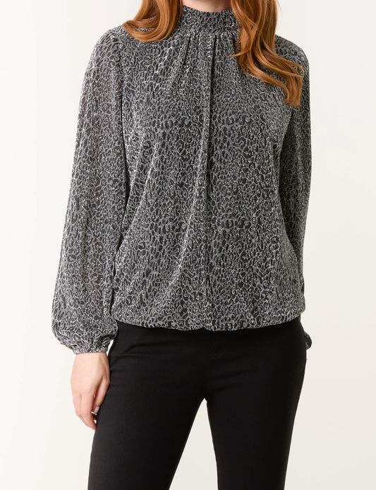 Metallic Animal Blouse