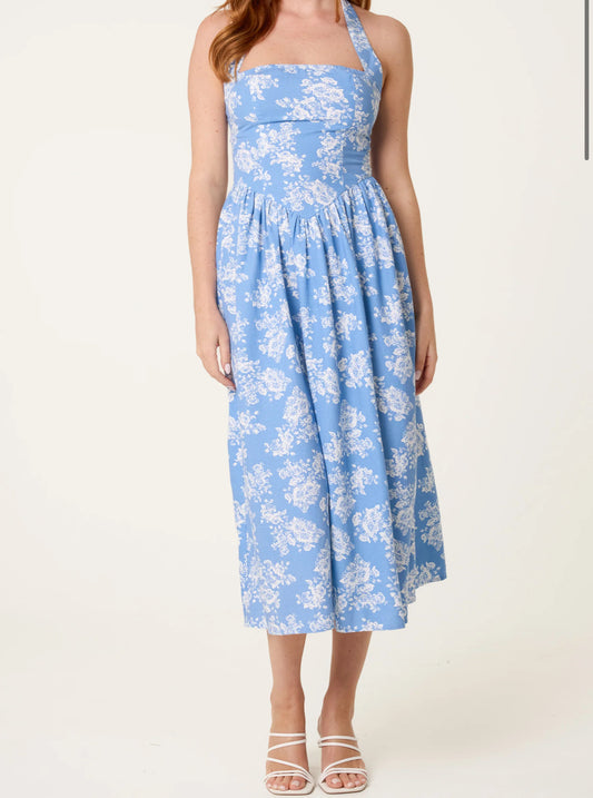 Bodice Halter neck Dress