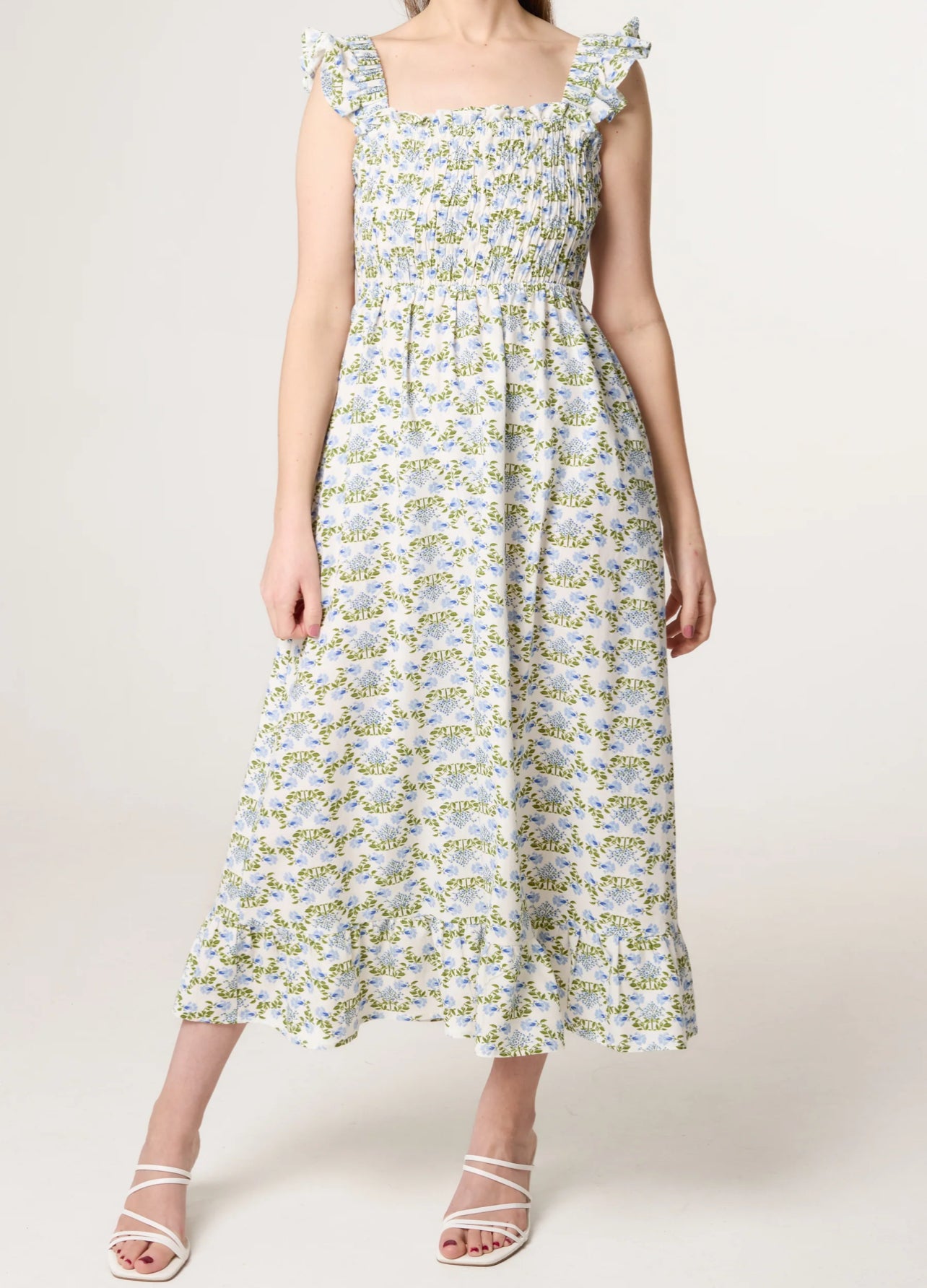 Ditsy Bodice Dress
