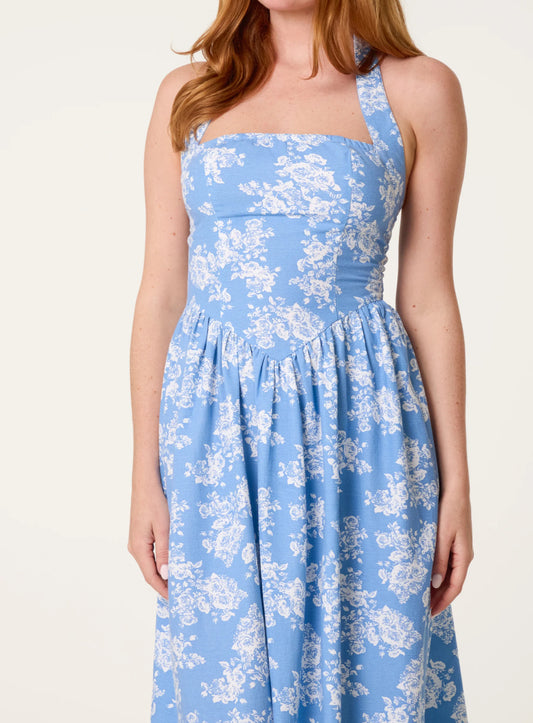 Bodice Halter neck Dress