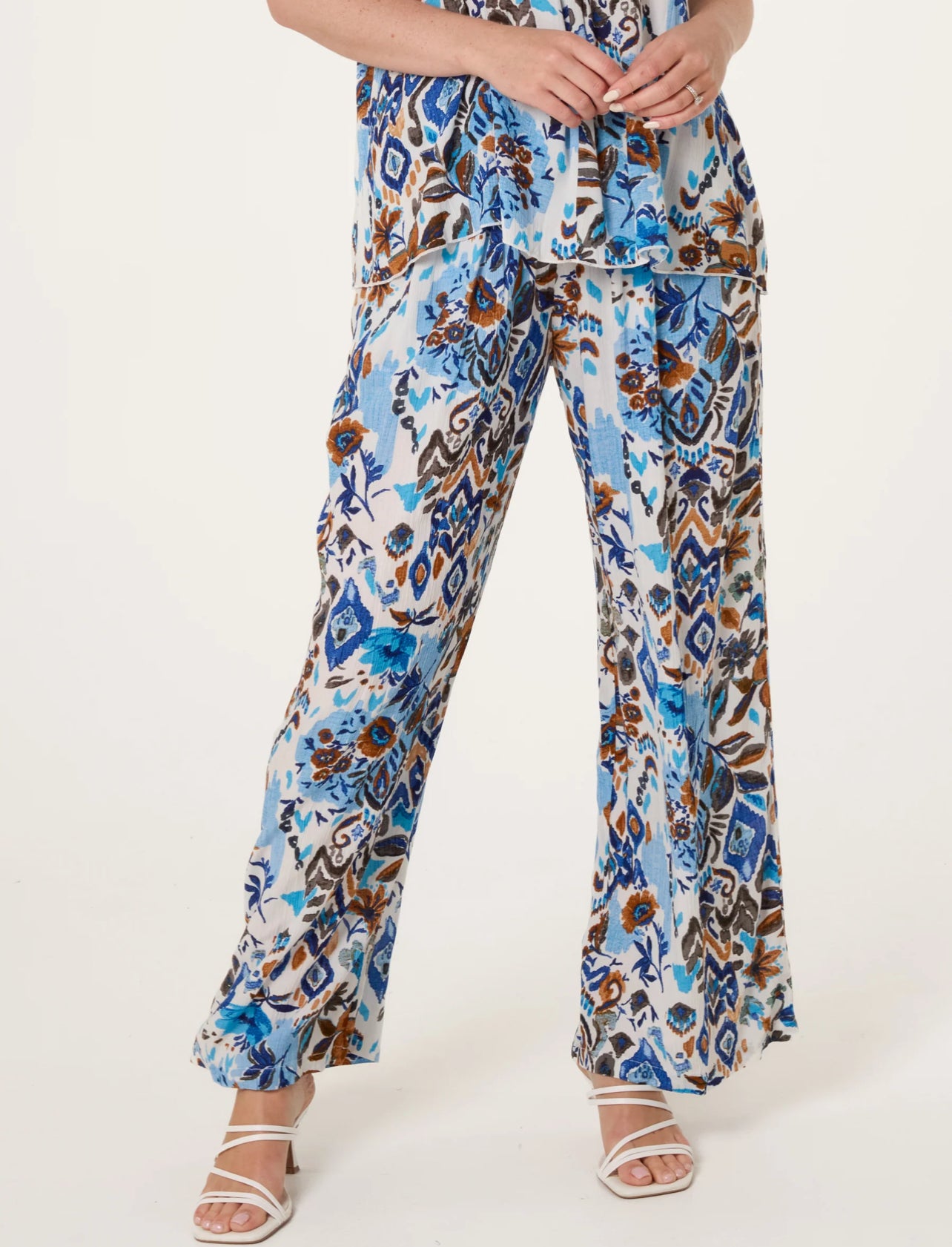 Crinkle Rayon Trousers