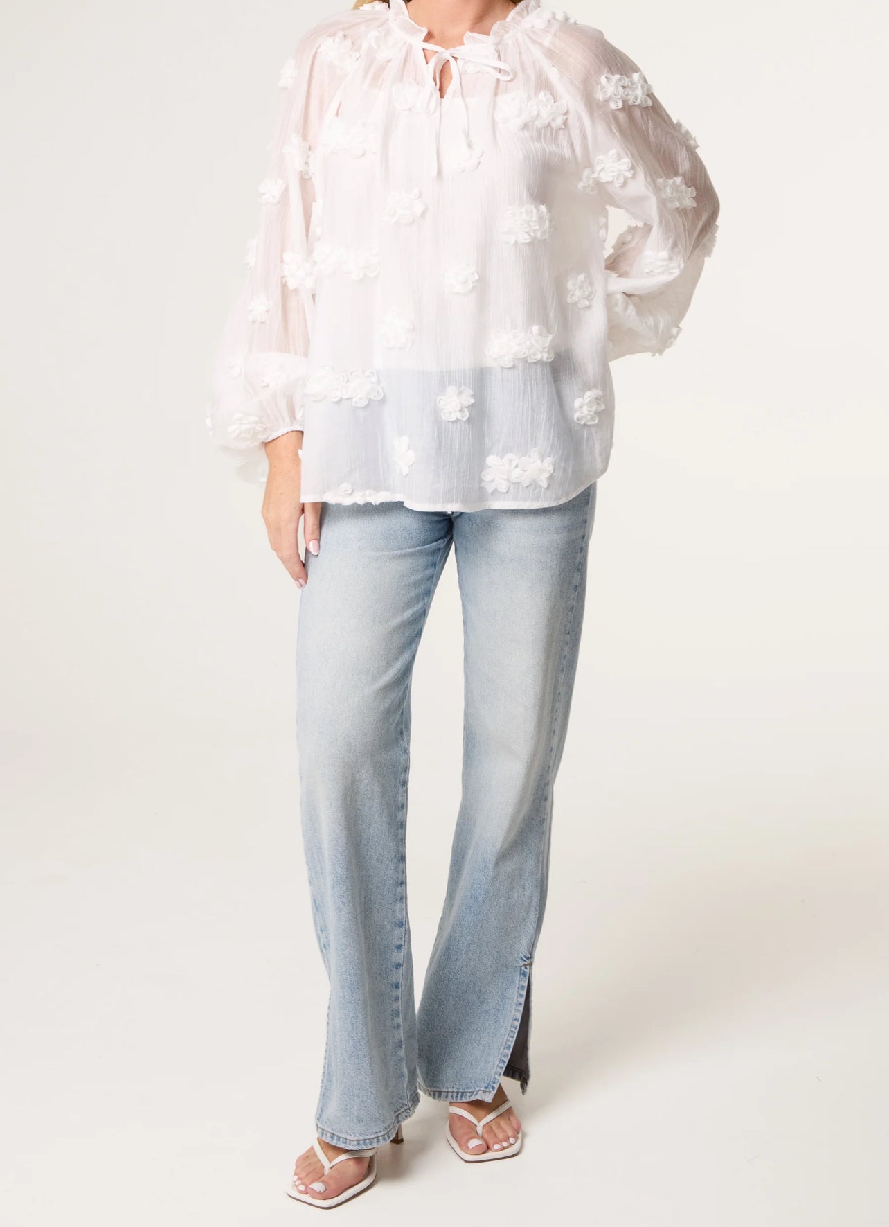 Ruffle Flower Blouse
