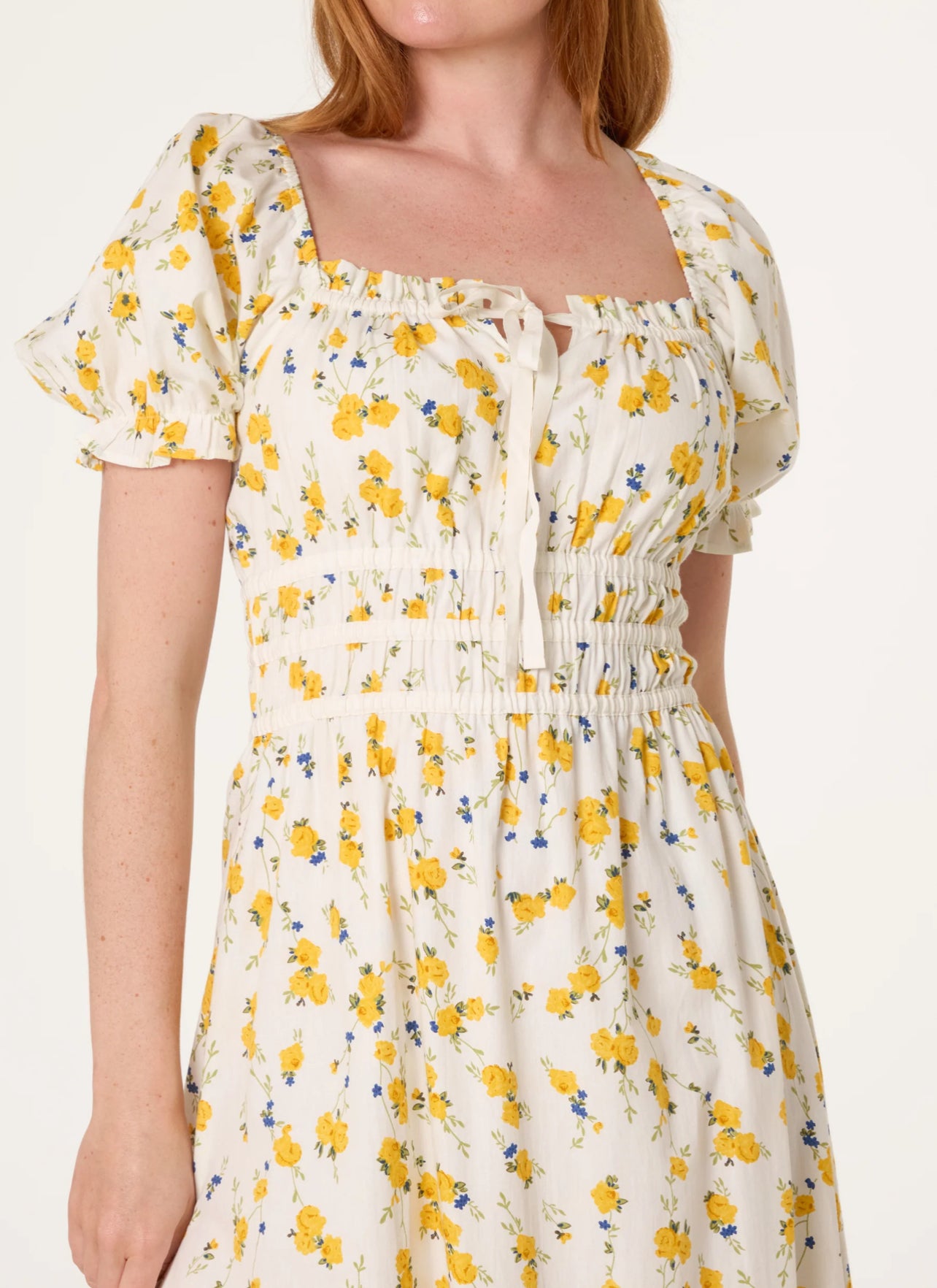 Ditsy Milkmaid Dress