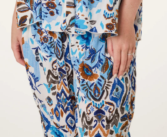 Crinkle Rayon Trousers