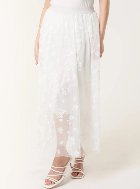 Mesh Flower Skirt