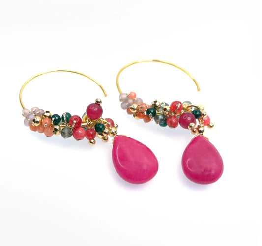 Statement Gemstone Earrings