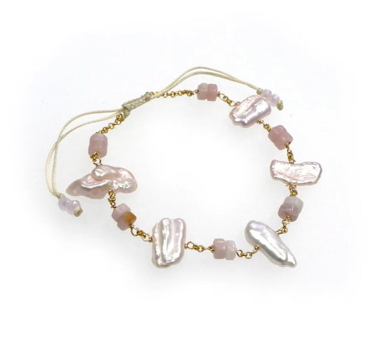 Gemstone & Shell Bracelet