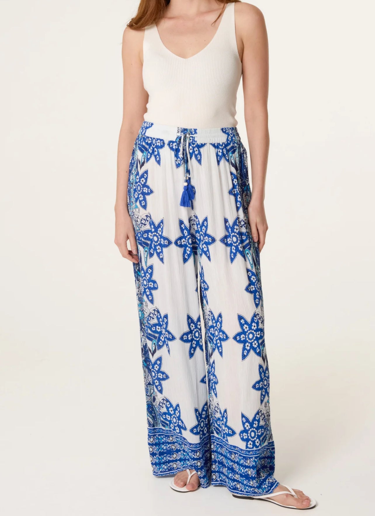 Boarder Print Trousers