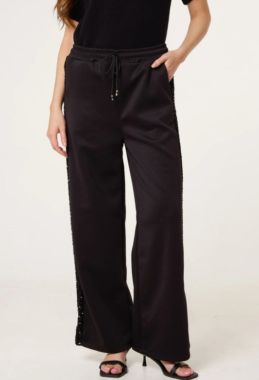 Sequin Velvet Trousers