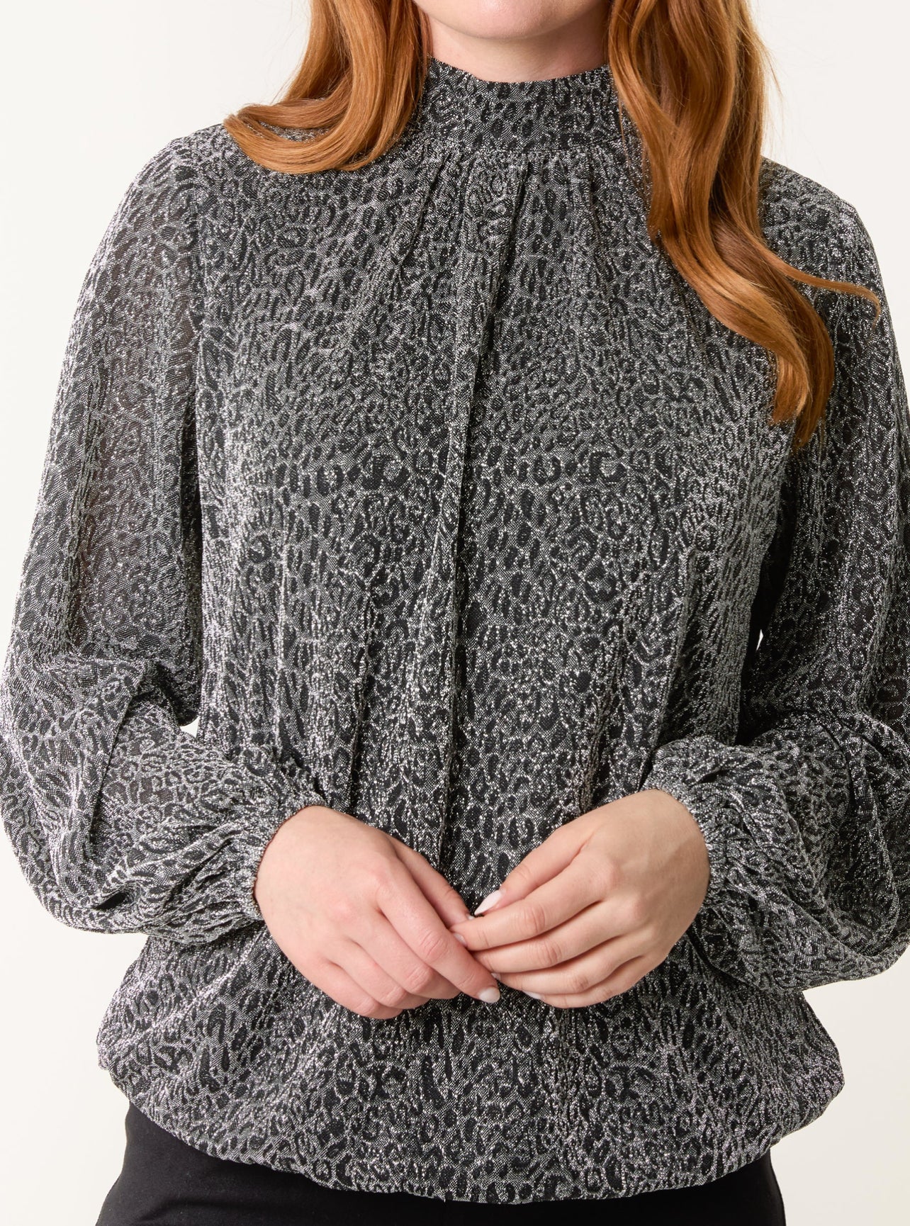 Metallic Animal Blouse