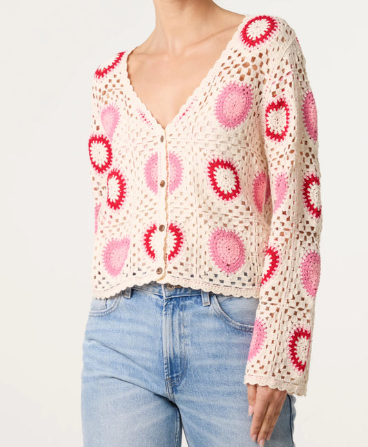 Heart Crochet Cardigan