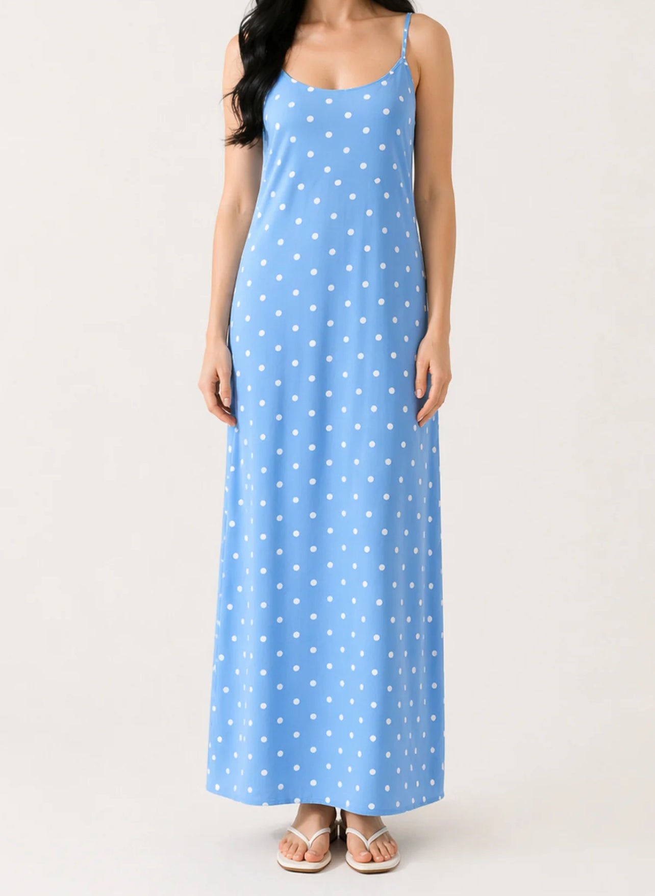 Polka Dot Maxi Dress