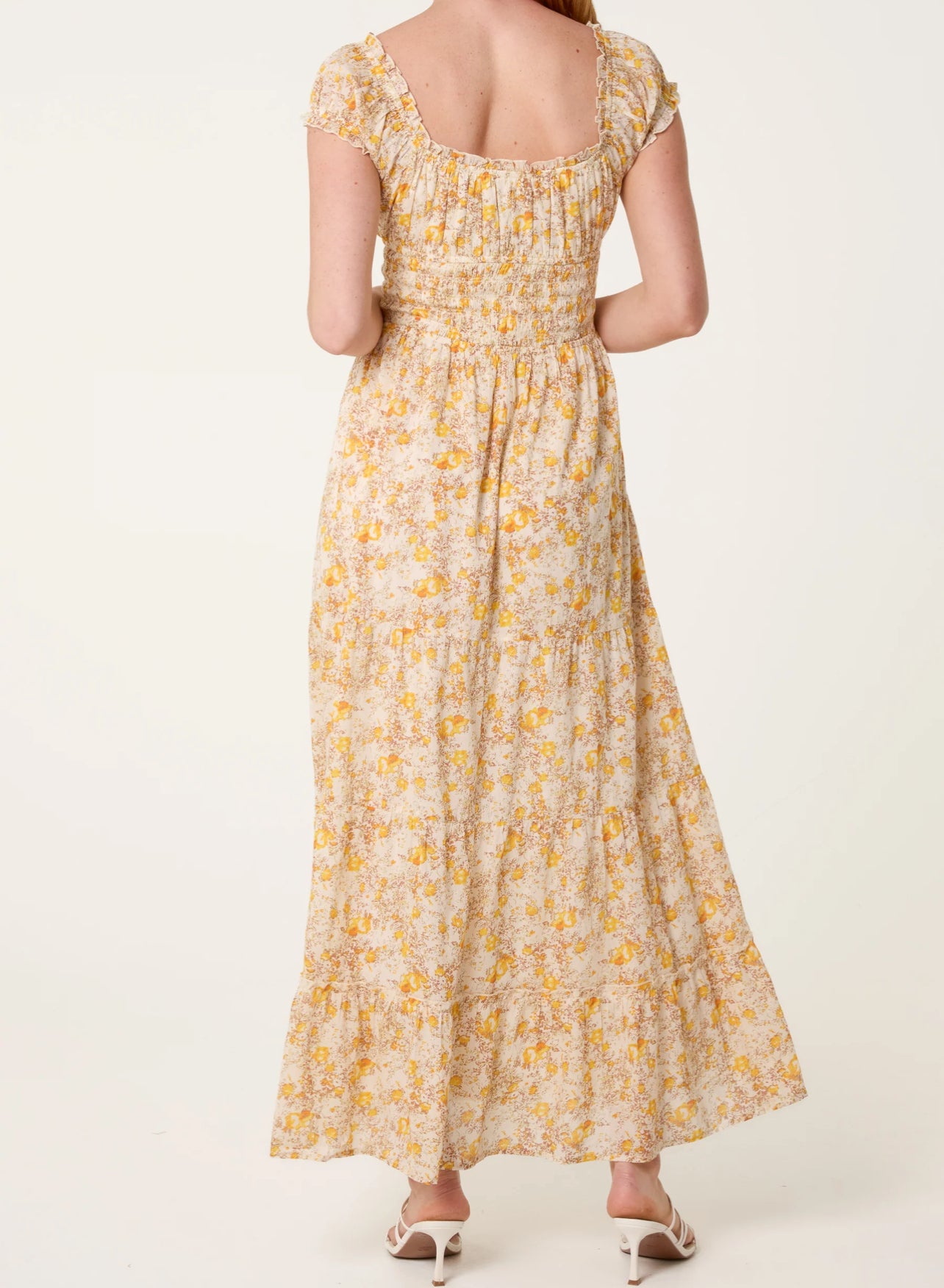 Double Front Floral Dress