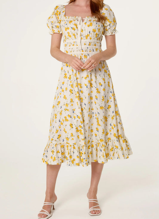 Ditsy Milkmaid Dress