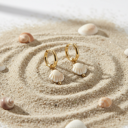Porcelain Seashells Earrings