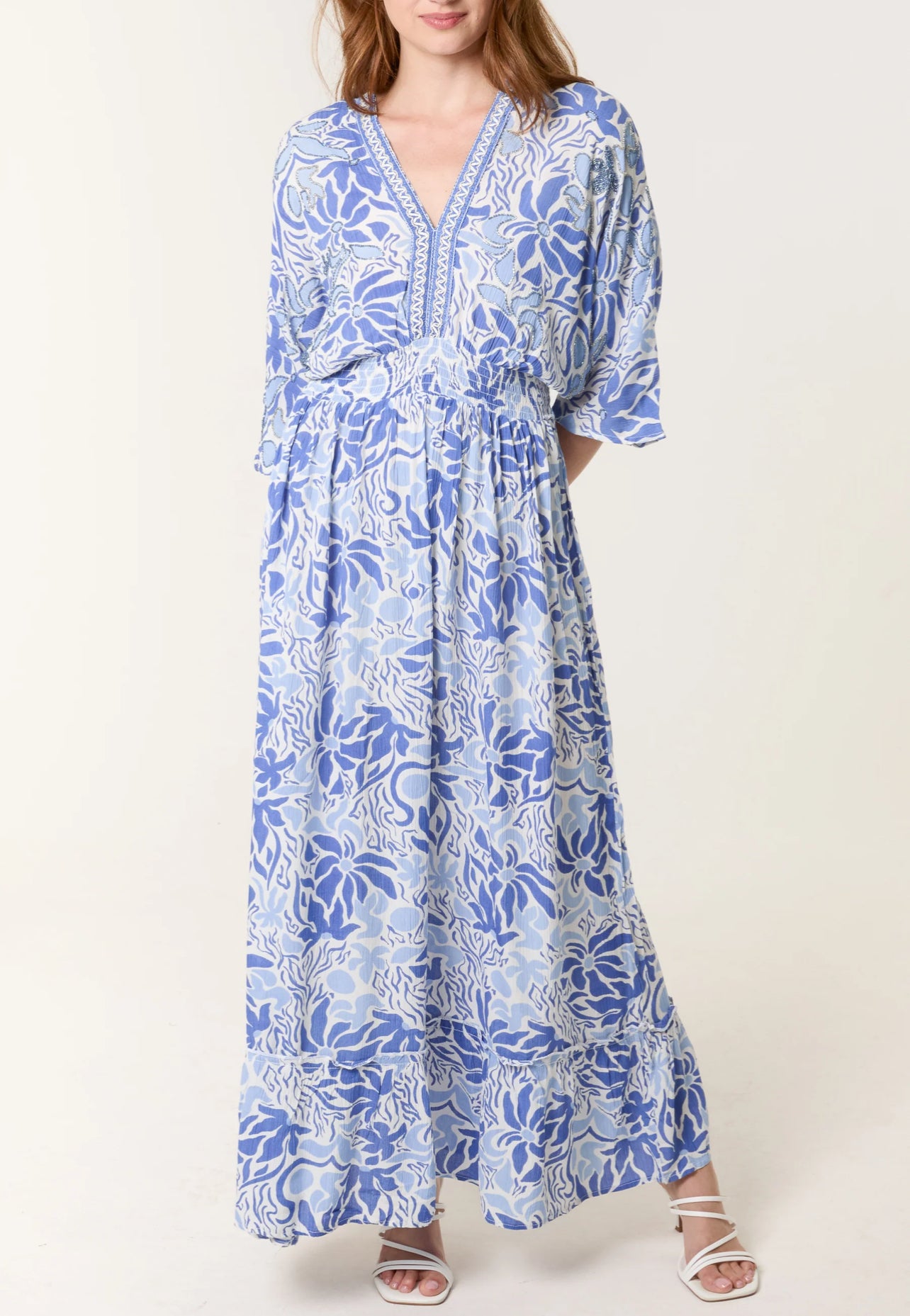 Leaf Embellished Dress