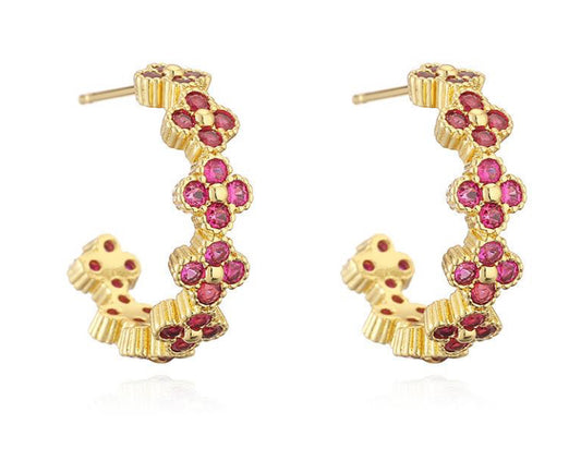 CZ Clove Hoops