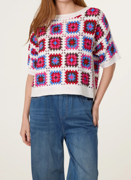 Patchwork Crochet Top
