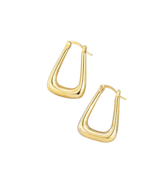 Triangle twist earring