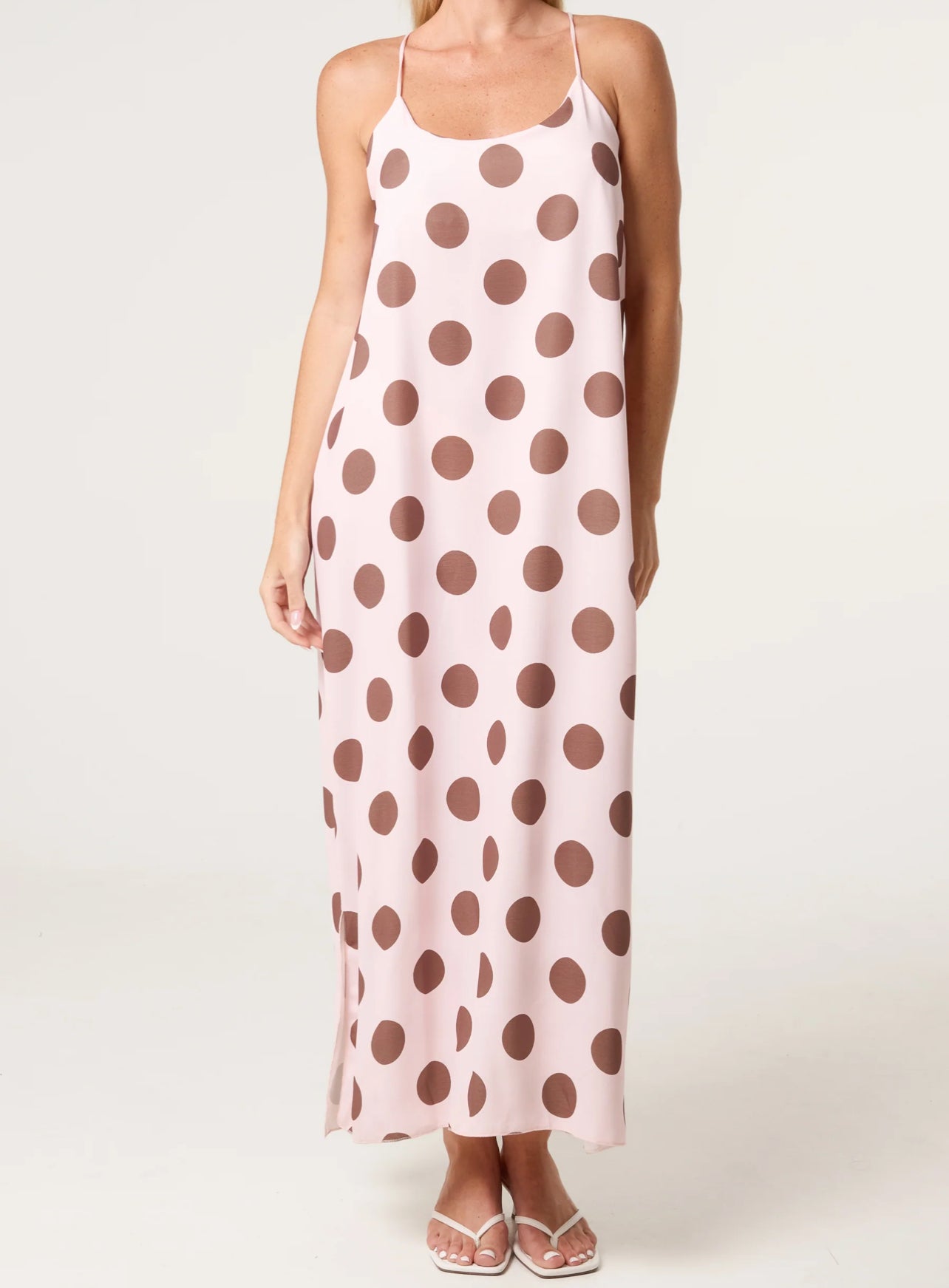Polka Dot Strappy Dress