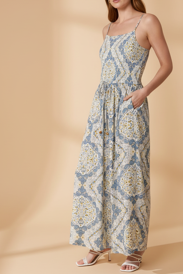 Oriental Tile Jumpsuit