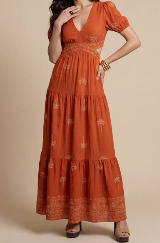 Palm Tree Maxi Dress