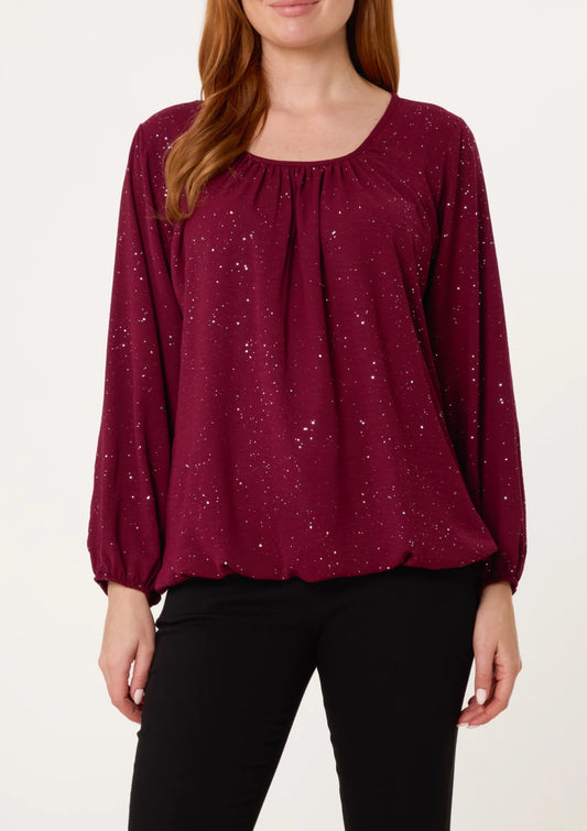 Scoop Glitter blouse
