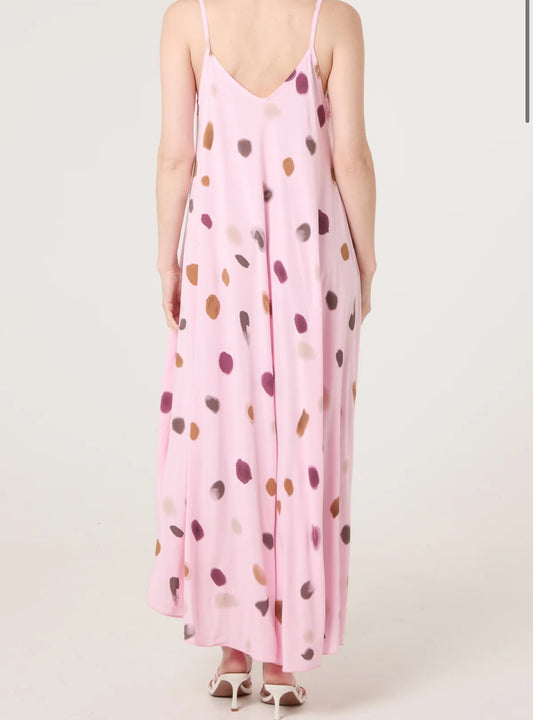 Blurred Polka Dot Dress