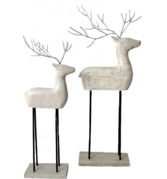 White Standing Deer