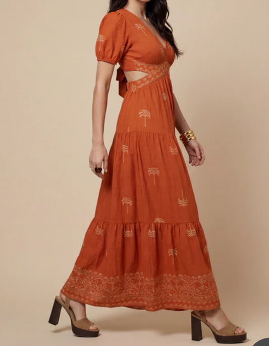 Palm Tree Maxi Dress