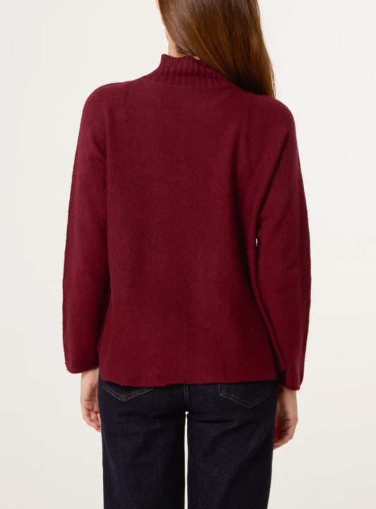 Ribbed High Neck Jumper