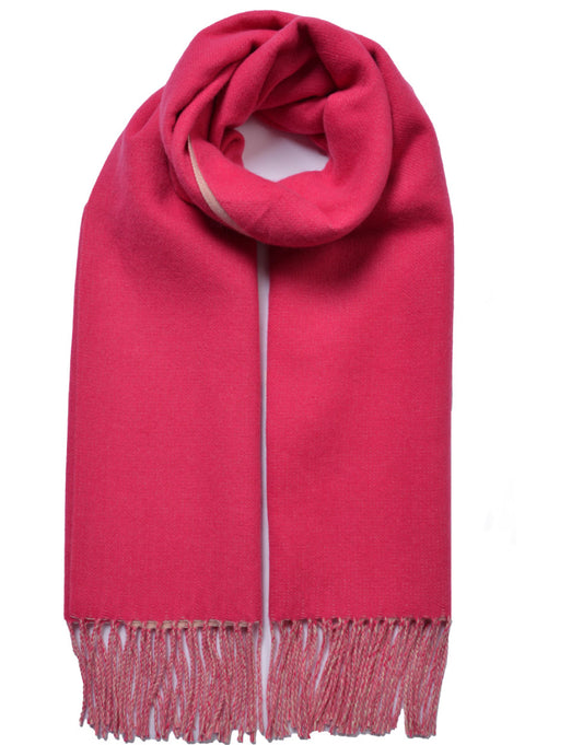 Cashmere Blend Scarf with Tassel Hem