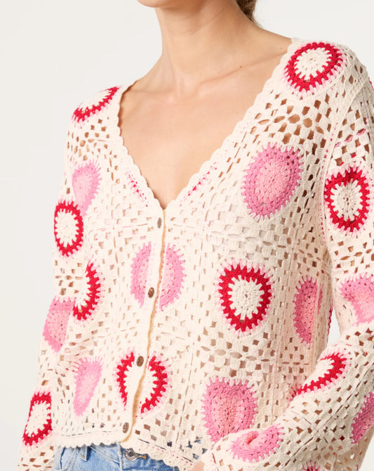 Heart Crochet Cardigan