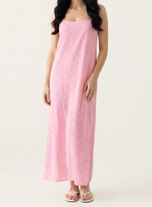 Polka Dot Maxi Dress