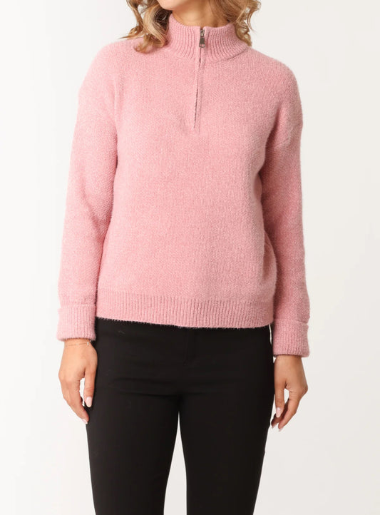 Half Neck High Zip Jumper