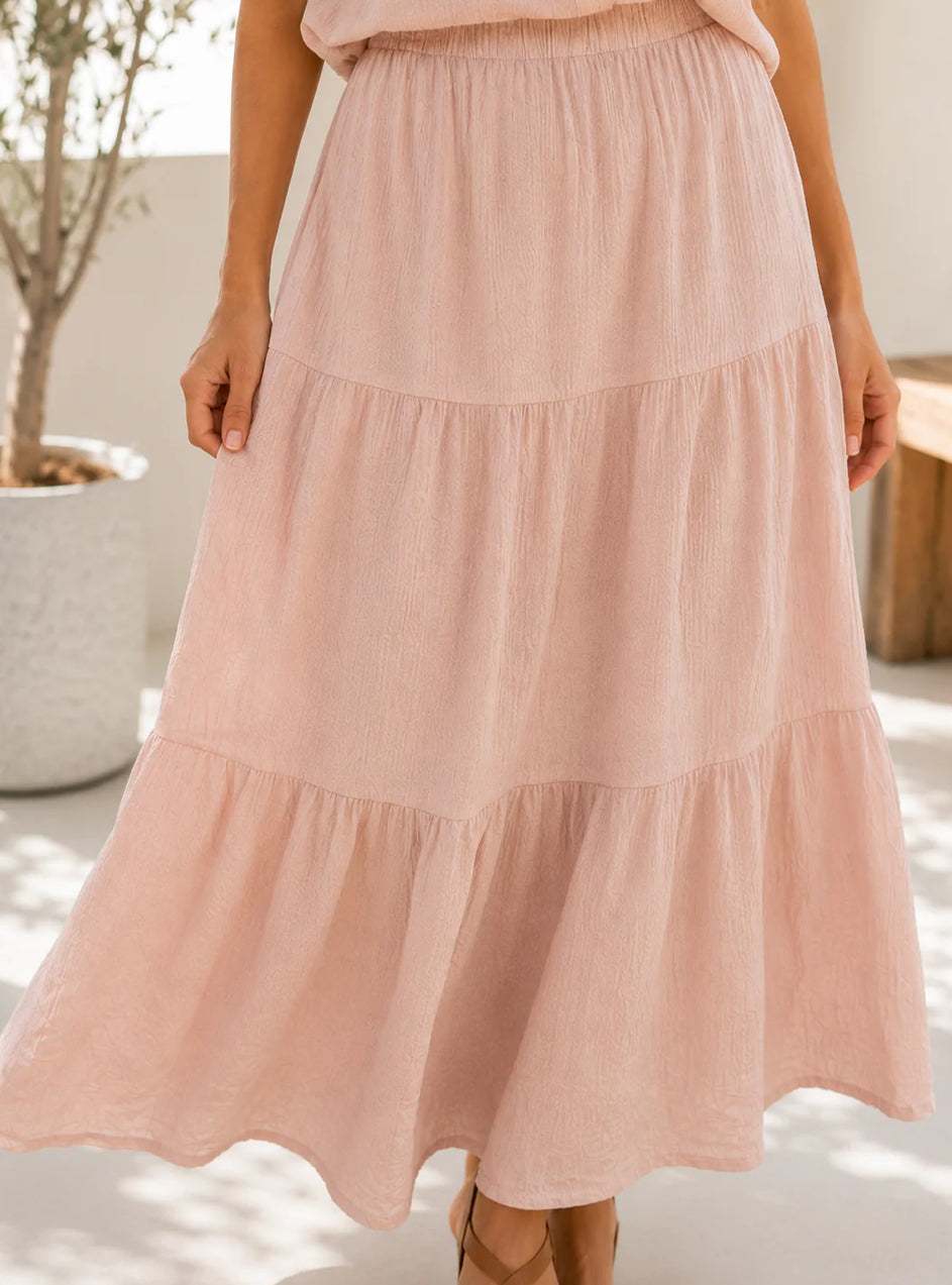 Crinkle Maxi Skirt