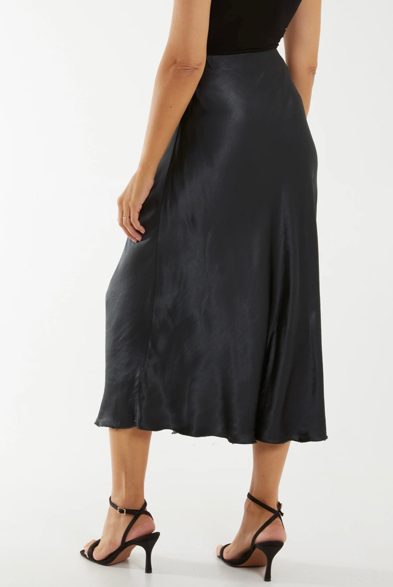 Satin Midi Skirt