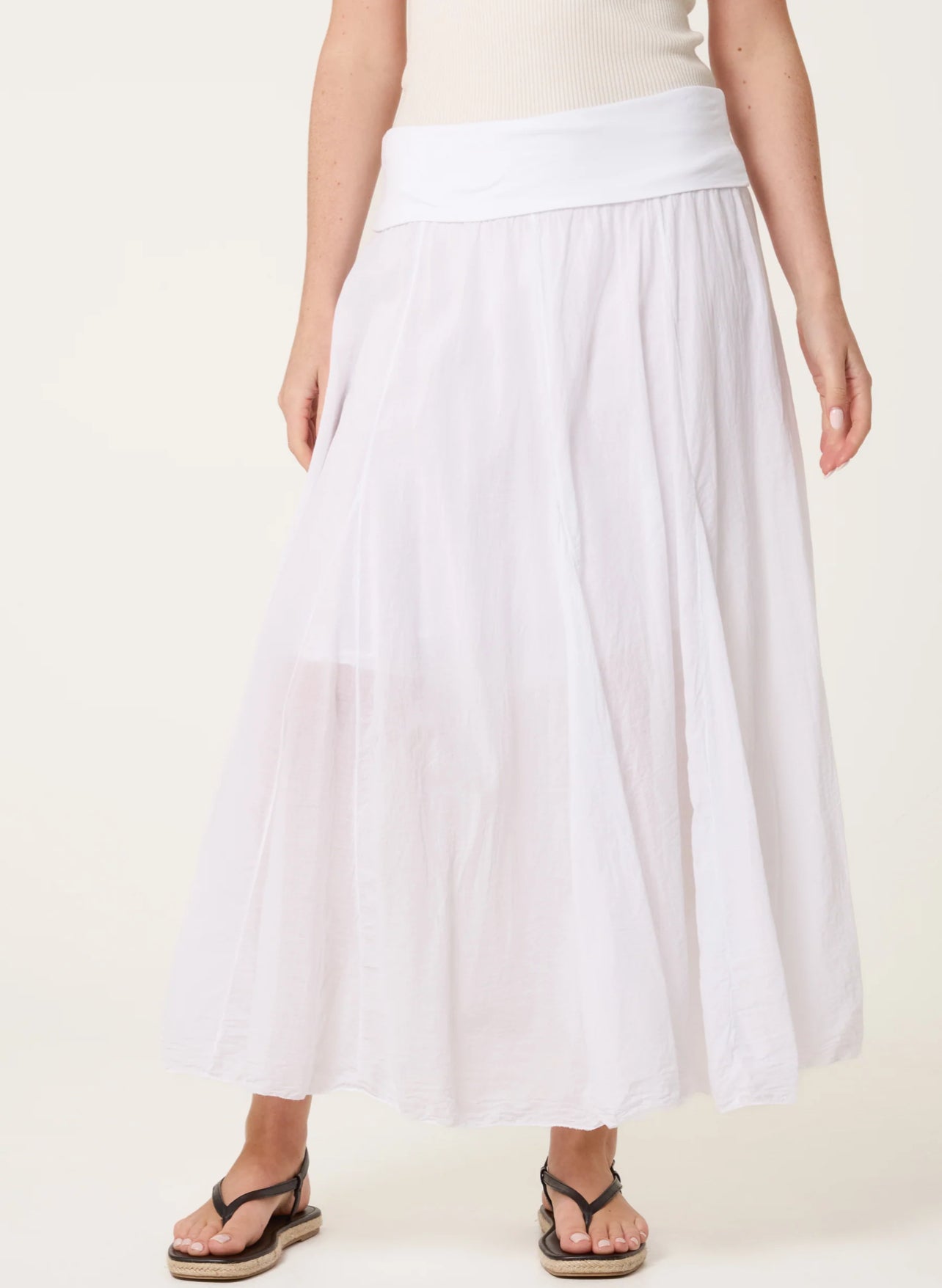 Crinkle Waistband Skirt